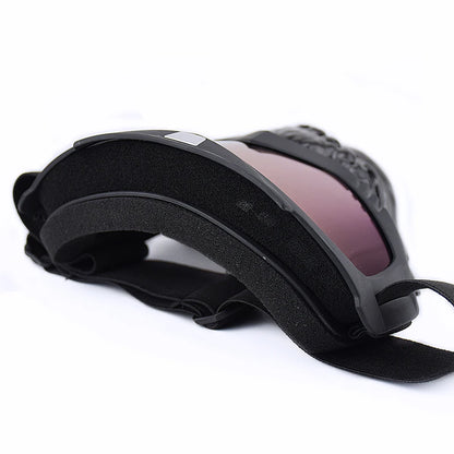 Motorcycle Face Mask Skull Open Face Helmet Mask Anti-UV Dust Helmets Goggles Vintage Mask Men Balaclava Winter Ski Face Shield