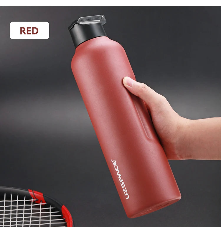 Stainless Steel Thermal Bottle - 2 Lids, Straw & Portable-World Bazaar Life