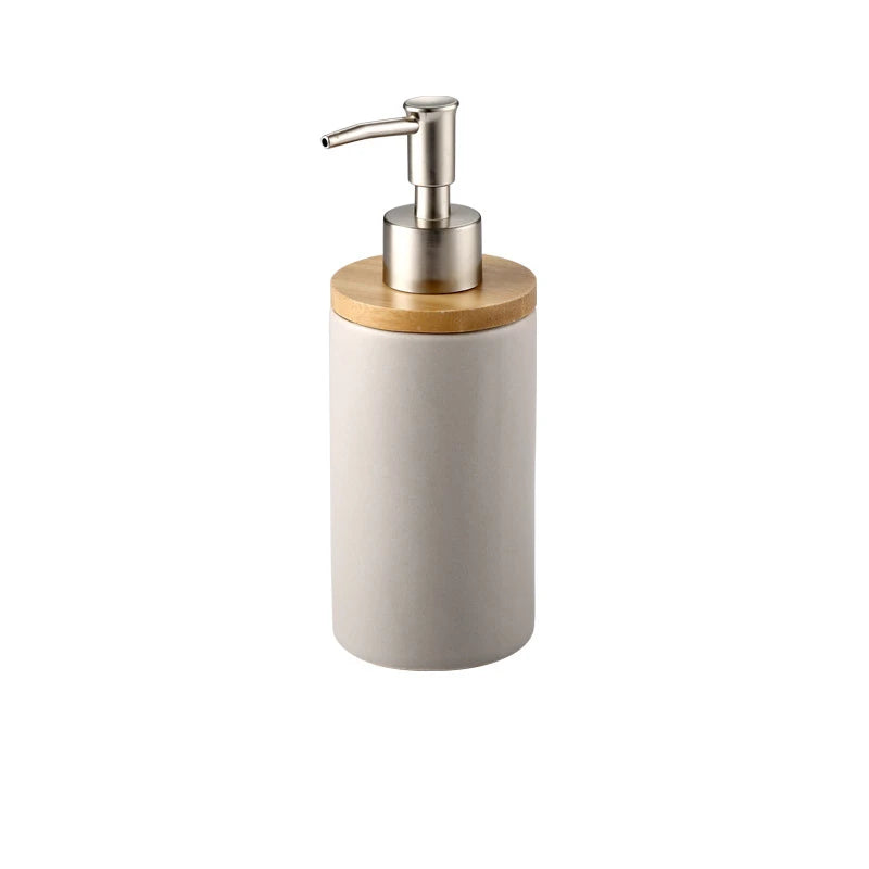 UNTIOR 3PCS Ceramic Bathroom Accessories Set Fashion Soap Dispenser Toothbrush Holder Tumbler Ceramic Household Bathroom Product-World Bazaar Life