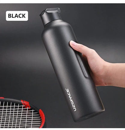 Stainless Steel Thermal Bottle - 2 Lids, Straw & Portable-World Bazaar Life