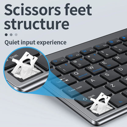 Multi-Device Wireless Keyboard and Mouse Set  Wireless Daul Model Keyboard Mouse Comb for Laptop PC Pad