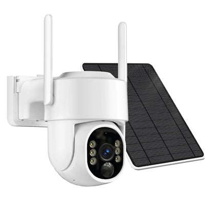 WESECUU WIFI 4MP Solar WIFI Rechargeable Battery PTZ CCTV Security 360 Degree Ip Camera Auto Motion Tracking Ip PTZ Camera-World Bazaar Life