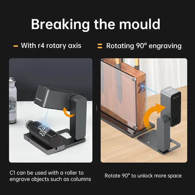 Hot Selling Mr Carve C1 5w Portable 80*80mm CNC Laser Engraving Machine Wood Plastic Bamboo Leather Laser Mini Marking Machines