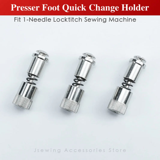 1 PCS Presser Foot Quick Change Screw Device Fit Industrial Lockstich Sewing Machine Parts Instant Clamp Spring Easy Feet Holder