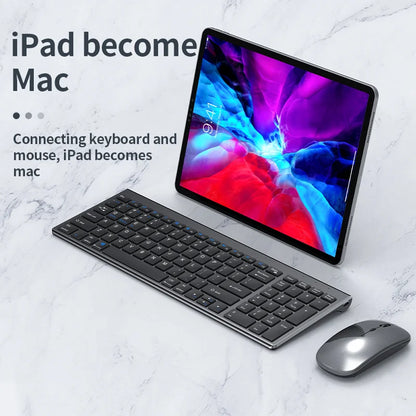 Multi-Device Wireless Keyboard and Mouse Set  Wireless Daul Model Keyboard Mouse Comb for Laptop PC Pad