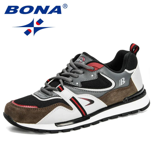 🔥 BONA Action Leather Sneakers for Men – Sporty, Trendy & Comfy