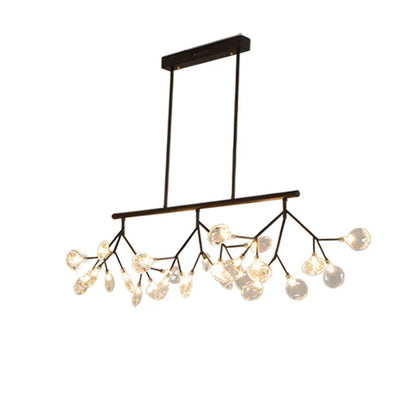 Modern 47.24" Long Branch Pendant Lighting Sputnik Firefly Chandelier Led Island Hanging Lamps