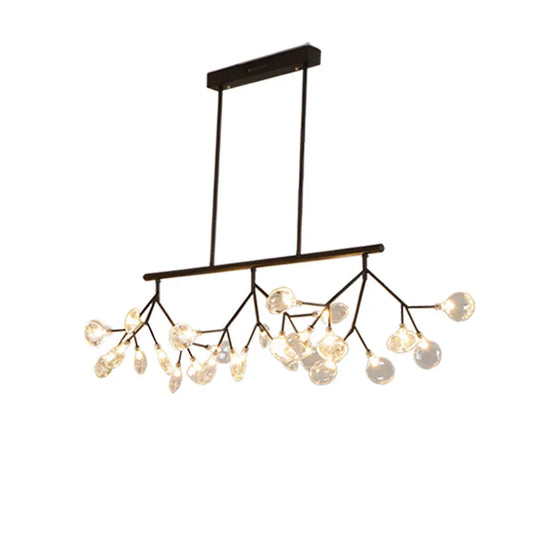 Modern 47.24" Long Branch Pendant Lighting Sputnik Firefly Chandelier Led Island Hanging Lamps