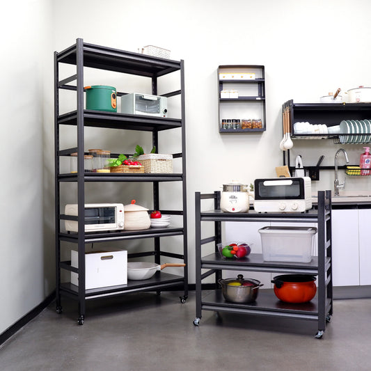 American  Warehouse Sends to Customer Address 5 Home Shelf Garage Steel 5 Layer Steel Boltless Garage Storage Rack Shelves Racks-World Bazaar Life
