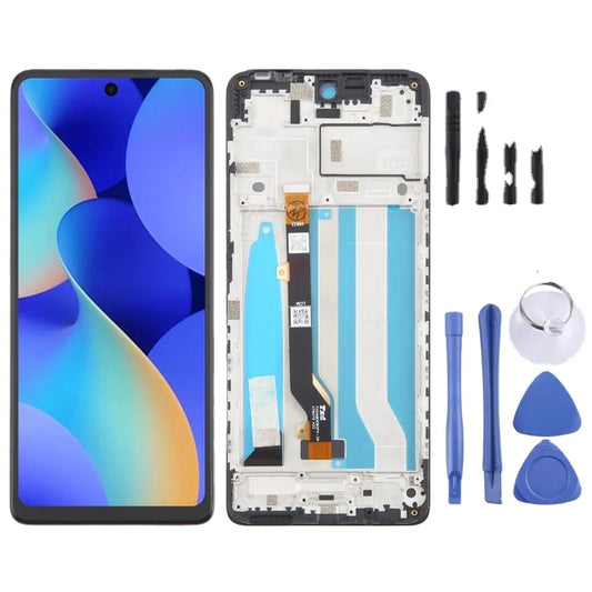 For Tecno Spark 10 Pro KI7 OEM LCD Screen Digitizer Full Assembly With Frame Mobile Phone LCD Display