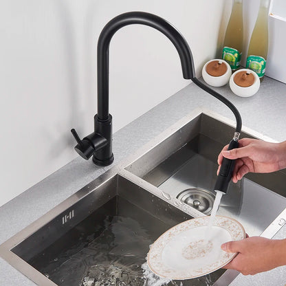 Pull-Out Sensor Black Kitchen Faucet Touch Control Mixer Tap - World Bazaar Life