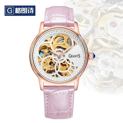 ENLOONG Grants Series Skeleton Watches Women Wrist Luxury Watch Fancy Custom logo Women Ladies Watches Brands Luxury 2019