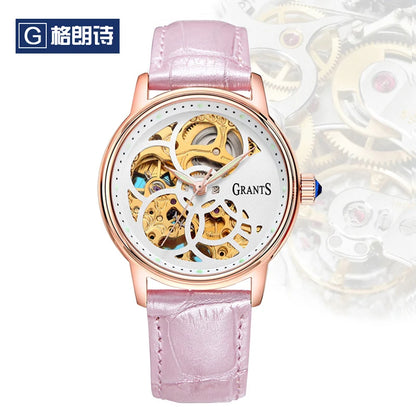 ENLOONG Grants Series Skeleton Watches Women Wrist Luxury Watch Fancy Custom logo Women Ladies Watches Brands Luxury 2019