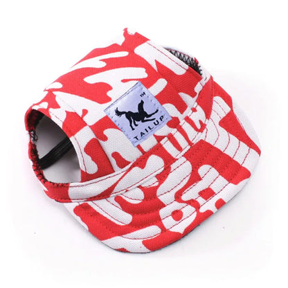 CutePaws Adjustable Dog Baseball Hat with Ear Holes for Small Pets-World Bazaar Life
