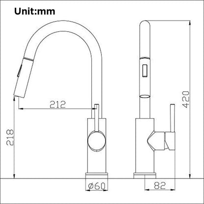 Pull-Out Sensor Black Kitchen Faucet Touch Control Mixer Tap - World Bazaar Life