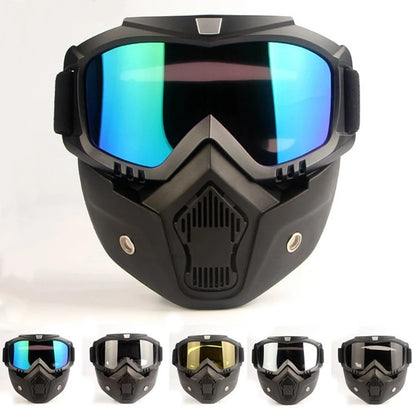 Bicycle helmet Full Face Anti-fog Mask Helmet Airsoft Full Head Gear Paintball Mask with Mouth Filter Safety Goggle Hunting Gear