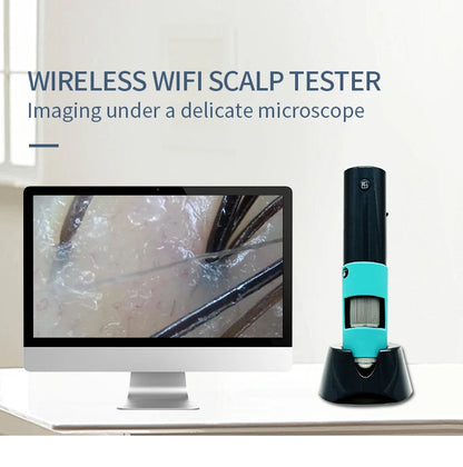 Wireless Scalp Hair Follicle Detector Camera Can Be Connect to Smart Phone, Tablet, PC