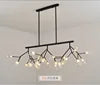 Modern 47.24" Long Branch Pendant Lighting Sputnik Firefly Chandelier Led Island Hanging Lamps