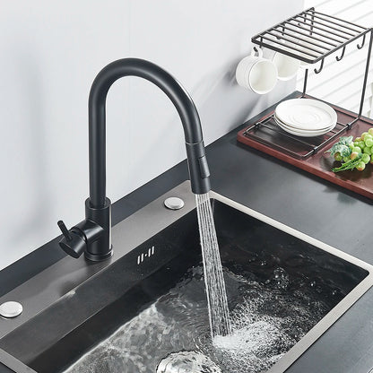 Pull-Out Sensor Black Kitchen Faucet Touch Control Mixer Tap - World Bazaar Life
