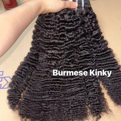 Fast US Delivery Cuticle Aligned Raw Human Hair Vietnamese Burmese Curly Hair Burmese Hair Factory Price Wholesale