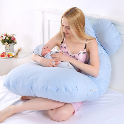 PANGDUBE Pregnancy Pillow 130*70cm Sleeping Waist Pillow for Pregnant Women Nursing Pillow Breastfeeding Cushion for Women-World Bazaar Life
