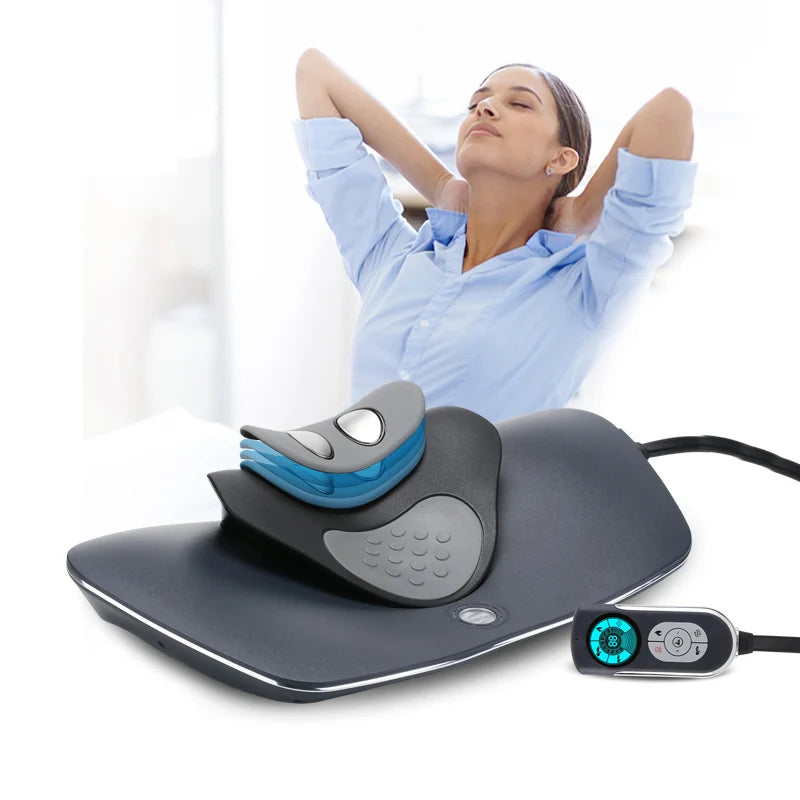 Drop Shipping Electric Multi-functional Heating Therapy Air Pump Neck Cervical Traction Device