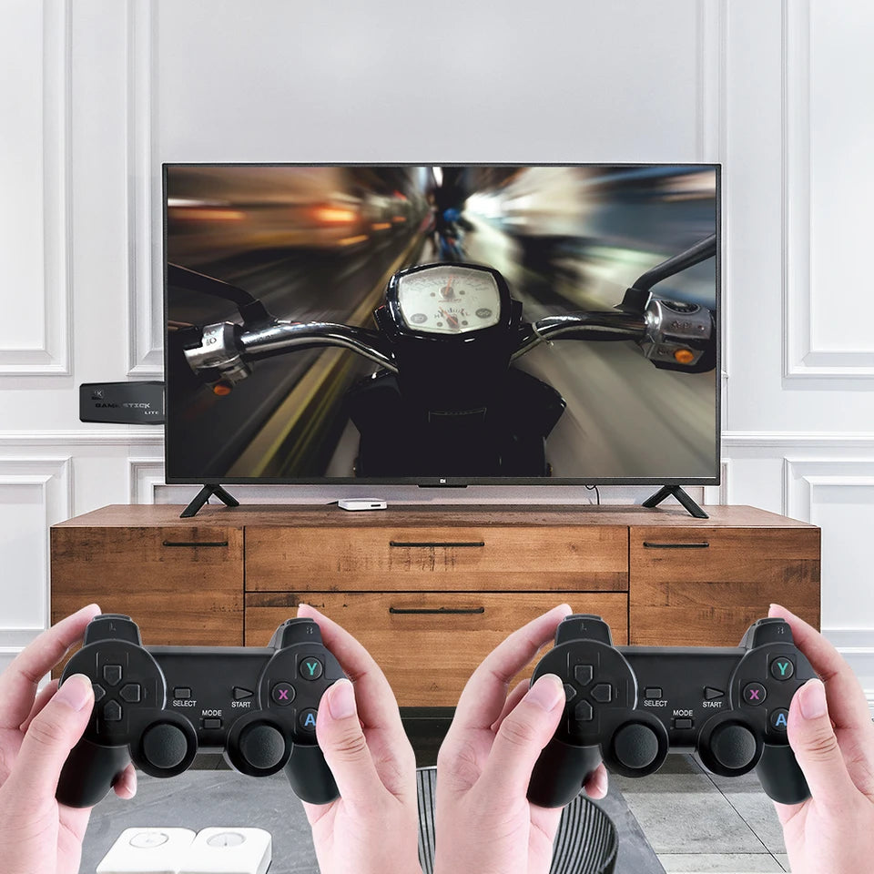 US Stock Wholesale M8 Game Stick 4K HD TV Built in 20000 Games Video Game Console with Wireless Controller Gaming Console-World Bazaar Life