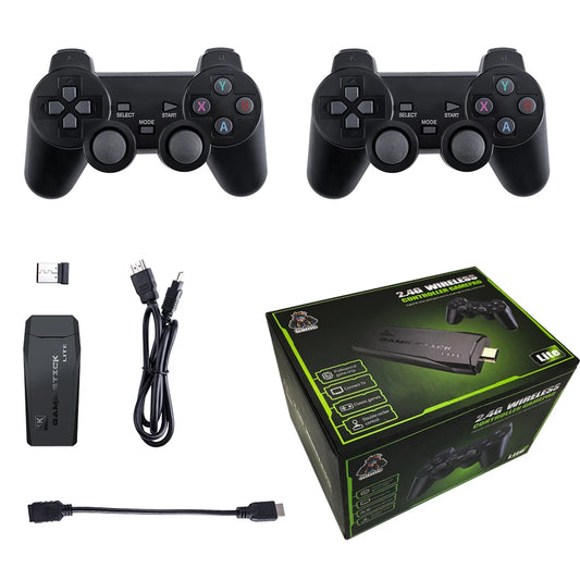 US Stock Wholesale M8 Game Stick 4K HD TV Built in 20000 Games Video Game Console with Wireless Controller Gaming Console-World Bazaar Life