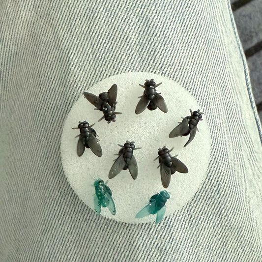 Mini Black Fly Earrings – Unique Simple Design, Fast Delivery