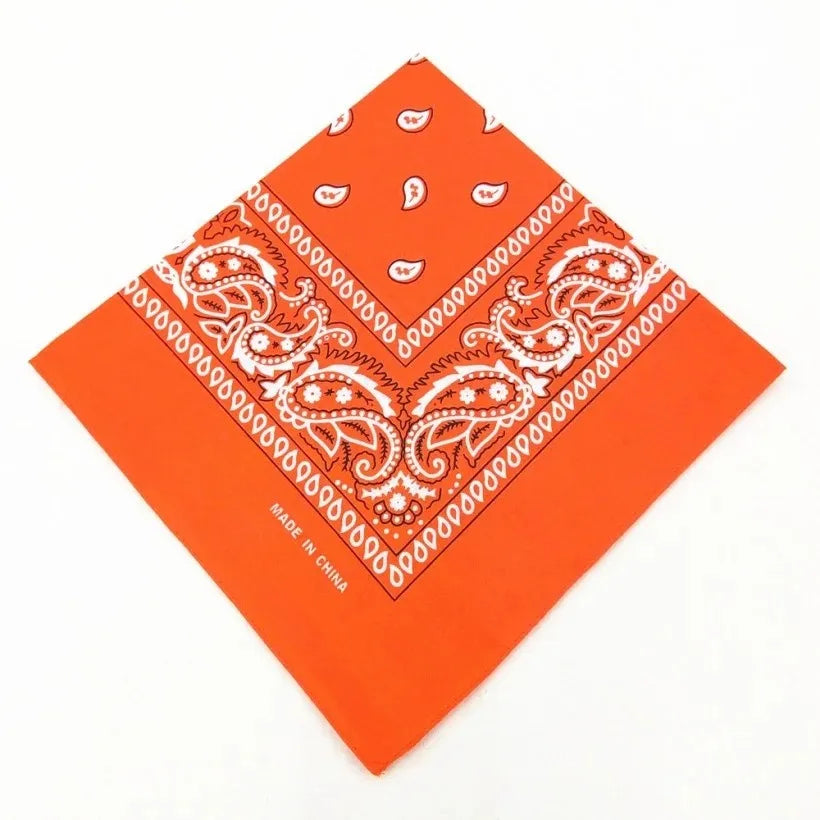 Unisex Men Women Bandana Hairband Cowboy Mens Biker Sports Headwear Wrist Hairwrap Single Sided Head Wrap Scarf Paisley - World Bazaar Life