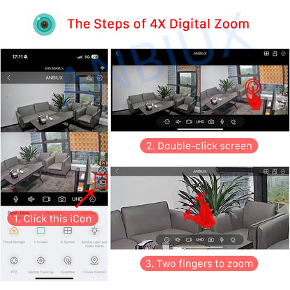 6K 12MP Outdoor Wifi Camera PTZ 8X Optical Zoom Three Lens Dual Screens Video Surveillance 8MP Dual Lens CCTV Security IP Camera-World Bazaar Life