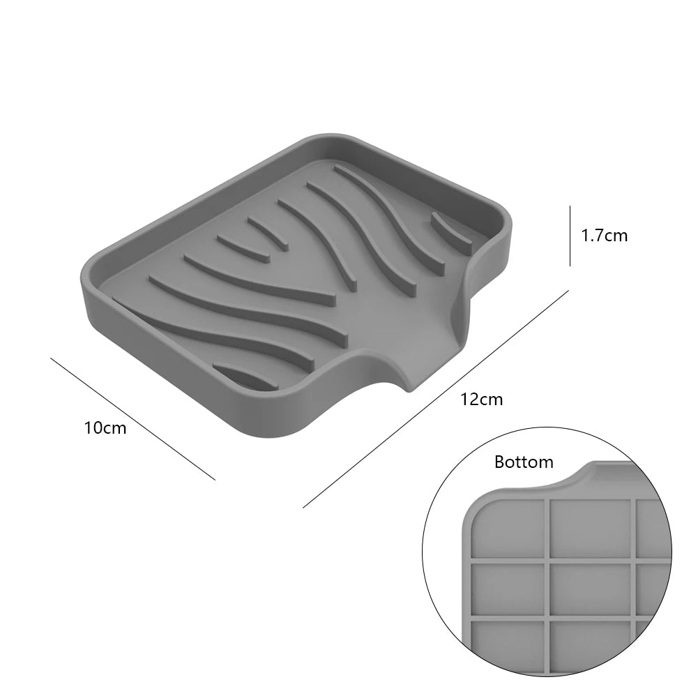 Silicone Drain Pad Countertop Protector Faucet Splash Guard Tray - World Bazaar Life