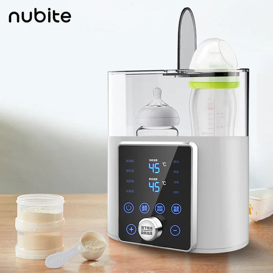 Multi function Baby Bottle Warmer Heater Sterilizer 8-in-1 Fast Milk Warmer with Timer Breast Milk or Formula Fits 2 Bottles - World Bazaar Life