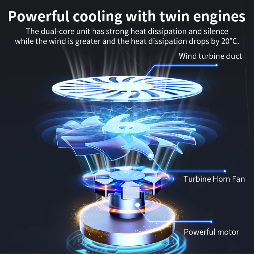 Gaming Laptop Cooler For Macbook Air Pro Dell 12-16 Inch Notebook Laptop Cooling Pad Wind 2 Fans Heat Sink Laptop Stand Radiator