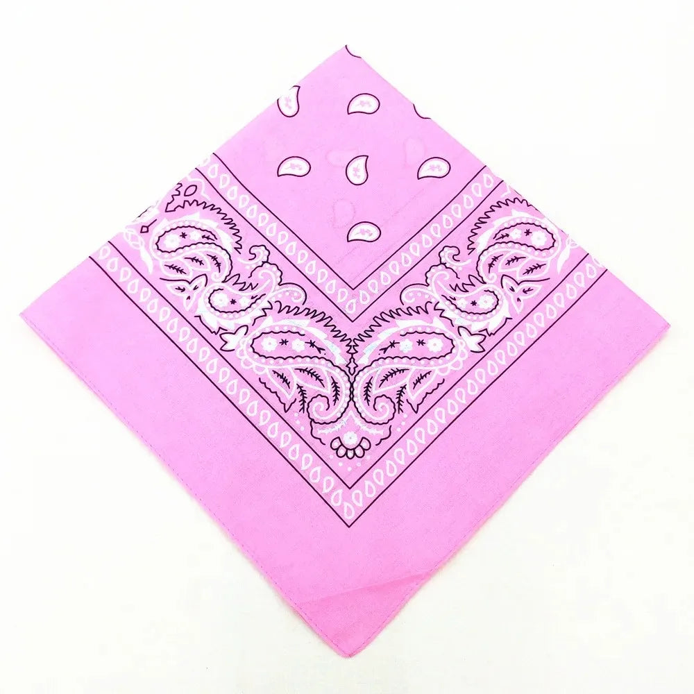 Unisex Men Women Bandana Hairband Cowboy Mens Biker Sports Headwear Wrist Hairwrap Single Sided Head Wrap Scarf Paisley - World Bazaar Life