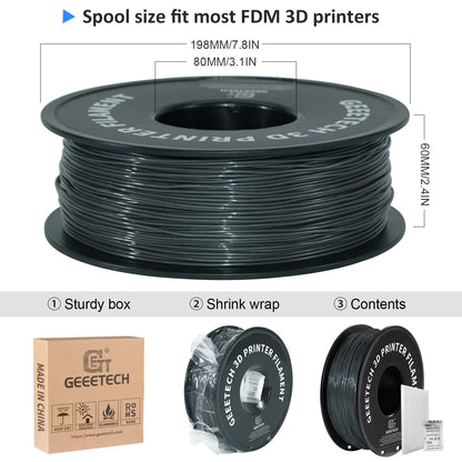 GEEETECH 1KG 1.75mm TPU Filament Flexible material for 3D Printers overseas warehouse fast shipping - World Bazaar Life