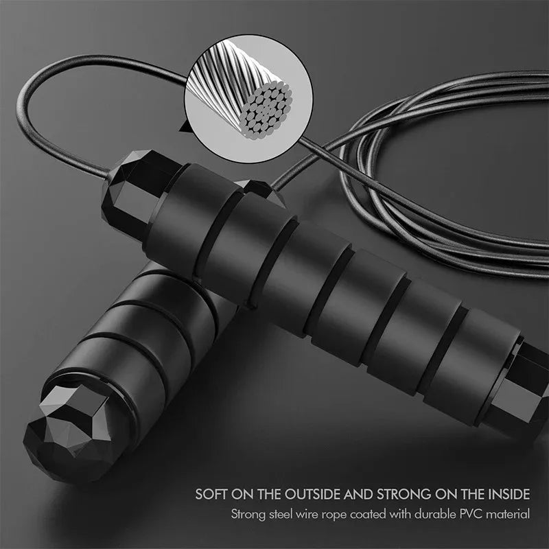 Tangle-Free Speed Jump Rope with Bearings & Foam Handles - World Bazaar Life