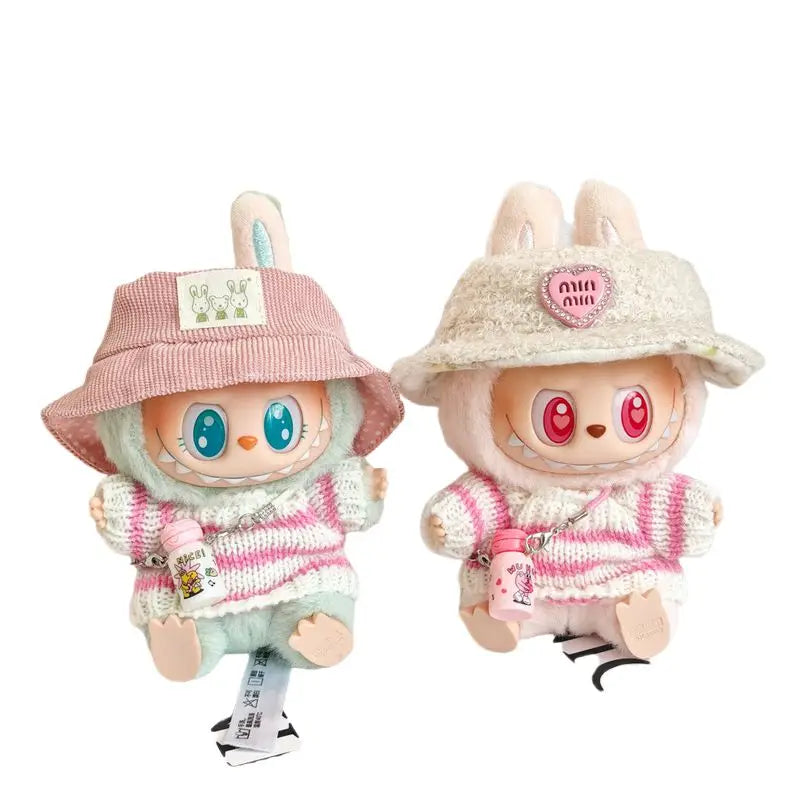 Only Labbubu Clothes Labubu Doll Accessories Kawaii Jewelry Cute Doll Ornament Christmas Gift Creative Labubu Keyring Kids Toys