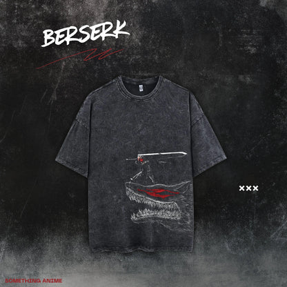 Anime Berserk T-shirts for Men New in Tops and T-shirts Cotton Men's Clothing Y2k Oversized GYM Graphic Sexmachine Vintage T-shi-World Bazaar Life