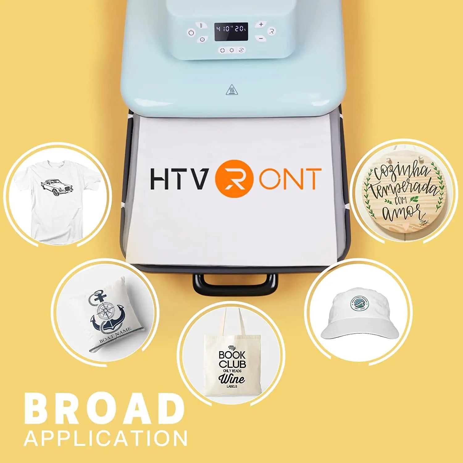 HTVRONT 15x15in Auto Heat Press Machine 1500w Automatic Pressure DIY Iron On HTV Vinyl Sublimation for Cricut T-shirt Bag Fabric - World Bazaar Life