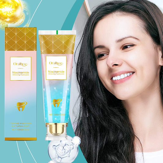 Niacinamide Whitening Toothpaste Remove Yellow Teeth Smoke Stains Improve Oral Smell Breath Fresh Tooth Bleaching Care Product