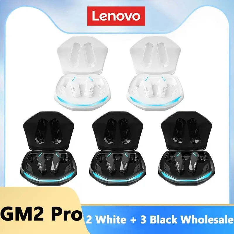 Lenovo GM2 Pro Bluetooth 5.3 Earphones Sports Headset Wireless In-Ear Gaming Low Latency Dual Mode Music Headphones New-World Bazaar Life