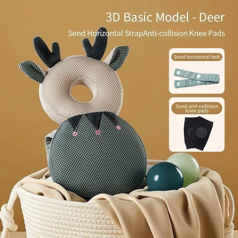 AIBEDILA Newborn Baby Things Mother Kids Items for Babies 1-3T Toddler Baby Head Protector Cartoon Security Baby Pillows AB268 - World Bazaar Life