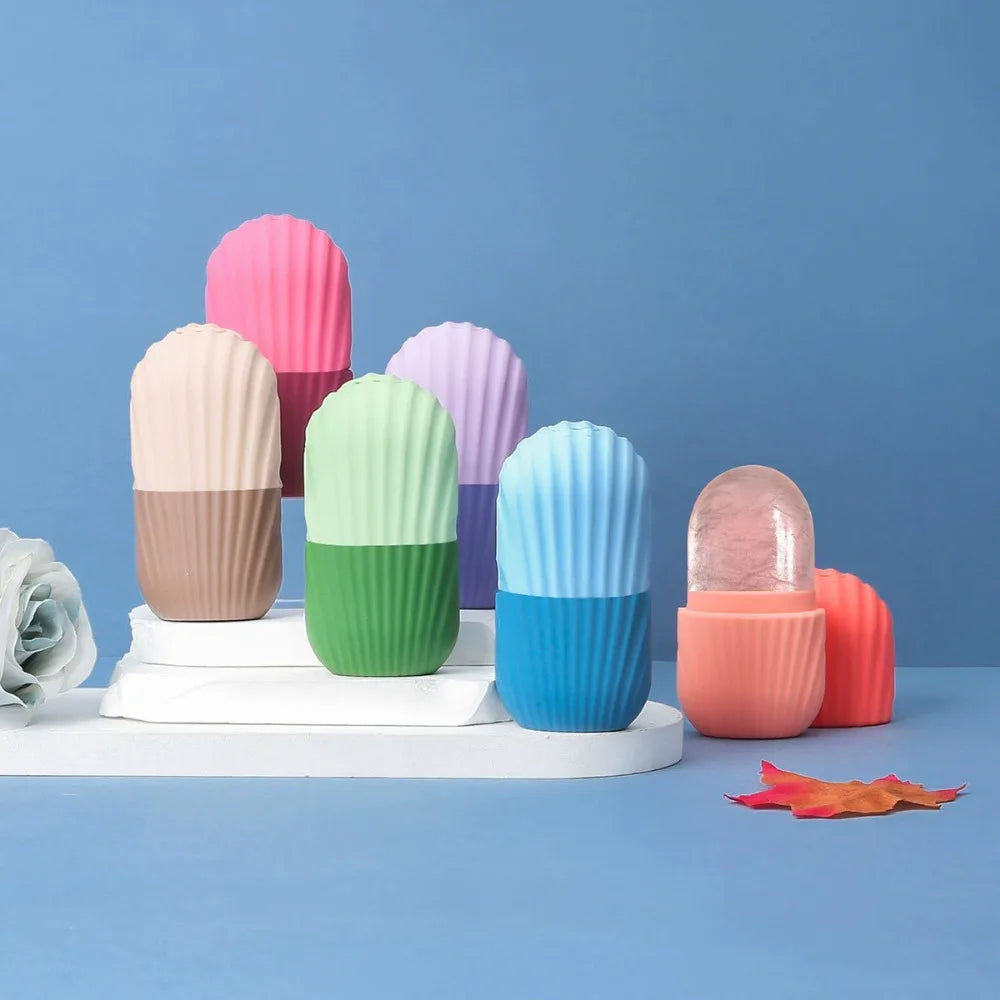 Ice Facial Roller Face Lifting Contouring Tools Silicone Ice Cube Trays Ice Globe Balls Eye Face Massager Beauty Skin Care Tools-World Bazaar Life