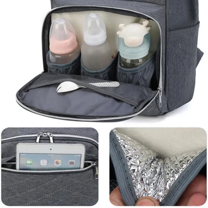 Mommy Diaper Bags Baby Stroller Hanging Bag Mother Large Capacity Nappy Backpacks with Changing Mat Convenient Baby Nursing Bags-World Bazaar Life