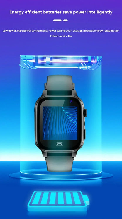 4G Kids Smartwatch Wifi SOS GPS Location Video Call Analogue Card Waterproof Watch Camera Boys Girls Upgrade New Watch 2024