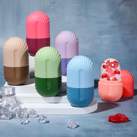 Ice Face Roller Ice Cube Beauty Massage Silicone Ice Mold For Eye Puffiness Ice Facial Roller Shrink Pores Multifunctional mold-World Bazaar Life