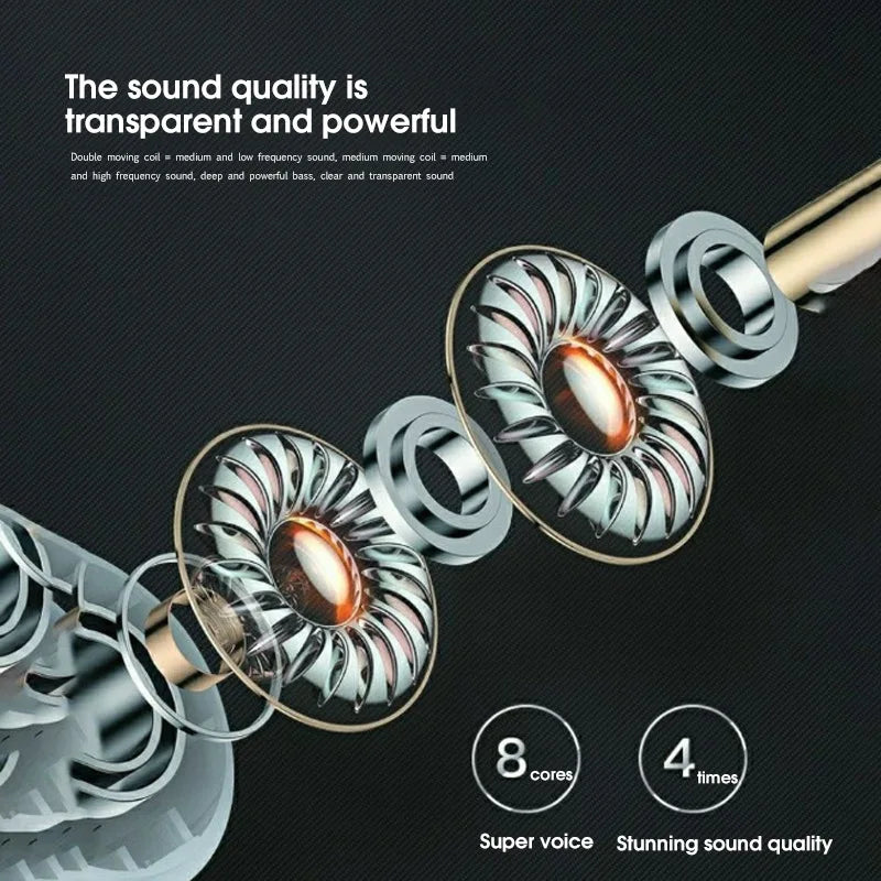 Pro 4 TWS Wireless Headphones Earphone Bluetooth-compatible 5.3 Waterproof Headset with Mic for Xiaomi iPhone Pro4 Earbuds - World Bazaar Life