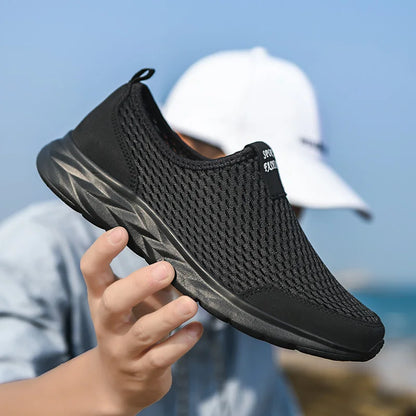 YRZL Men's Breathable Mesh Sneakers - Lightweight & Non-Slip
