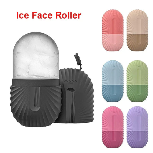 Ice Face Roller Ice Cube Beauty Massage Silicone Ice Mold For Eye Puffiness Ice Facial Roller Shrink Pores-World Bazaar Life